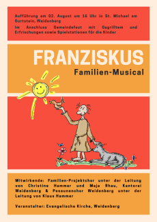 Familienmusical "Franziskus" am 2. August 2026