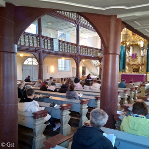 Beim Gottesdienst